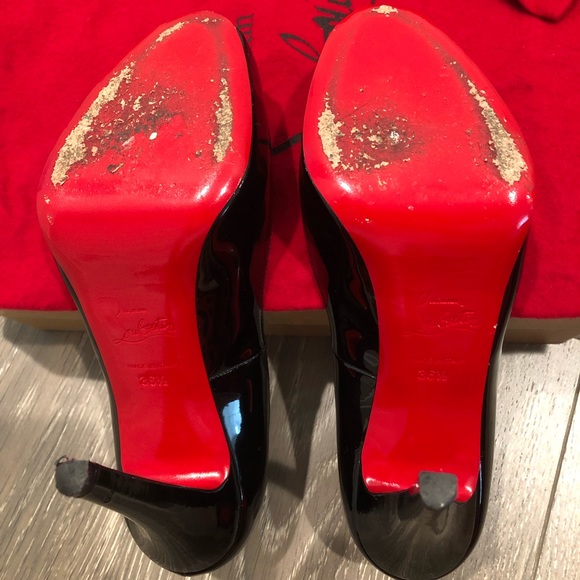 Christian Louboutin Very Prive Black Patent 6.5 - Picture 2 of 8